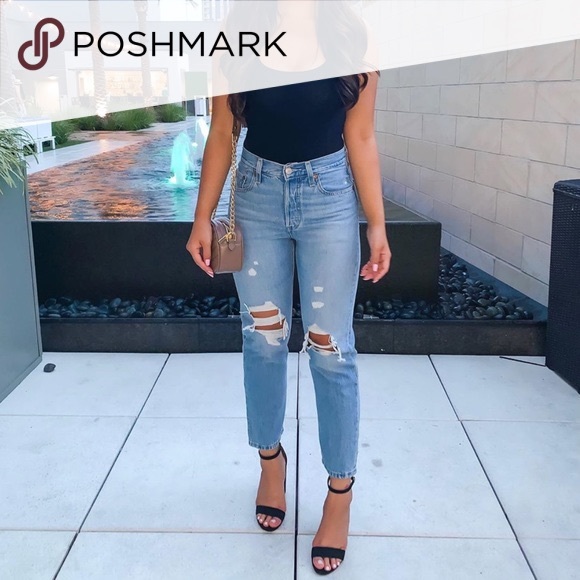 501® Original Cropped High Rise Straight leg Jeans - Picture 2 of 12